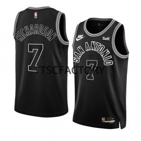 Maillot NBA San Antonio Spurs Josh Richardson 7 Nike 2022-23 Classic Edition Noir Swingman - Homme